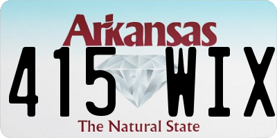 AR license plate 415WIX