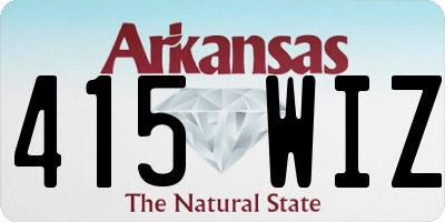 AR license plate 415WIZ