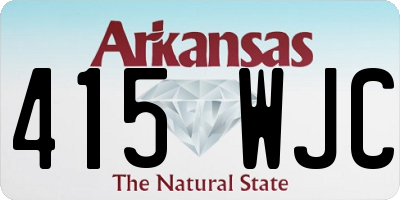 AR license plate 415WJC