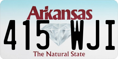 AR license plate 415WJI