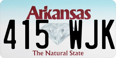 AR license plate 415WJK
