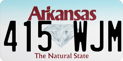 AR license plate 415WJM