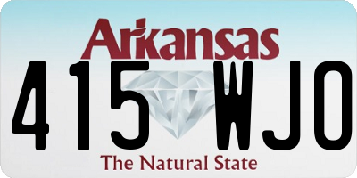 AR license plate 415WJO