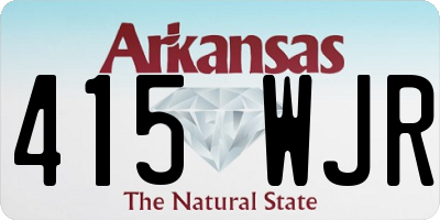 AR license plate 415WJR