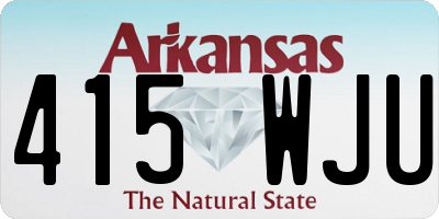 AR license plate 415WJU