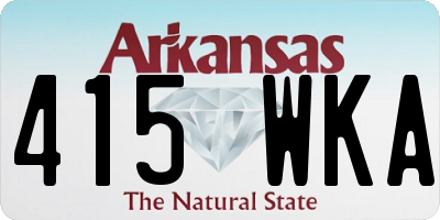 AR license plate 415WKA