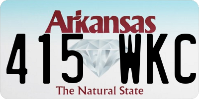 AR license plate 415WKC