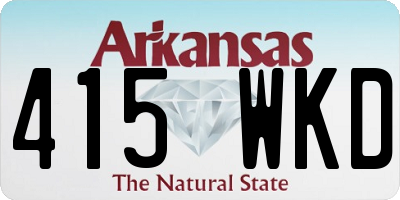 AR license plate 415WKD