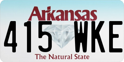 AR license plate 415WKE