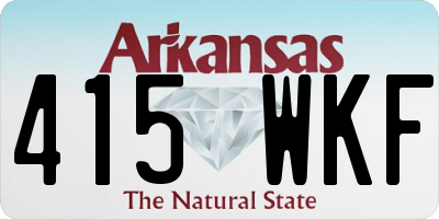 AR license plate 415WKF