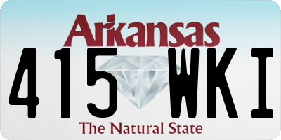 AR license plate 415WKI