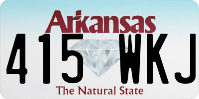 AR license plate 415WKJ