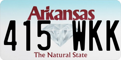 AR license plate 415WKK