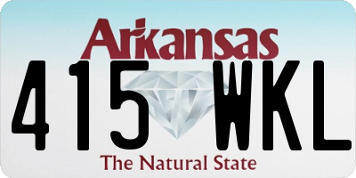 AR license plate 415WKL