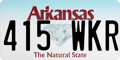AR license plate 415WKR