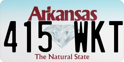 AR license plate 415WKT