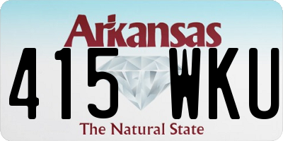 AR license plate 415WKU