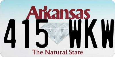 AR license plate 415WKW