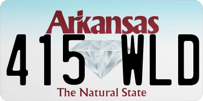 AR license plate 415WLD