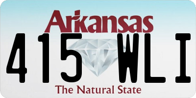 AR license plate 415WLI