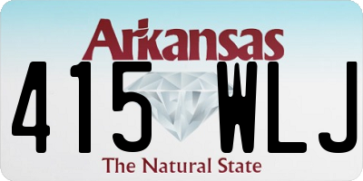AR license plate 415WLJ