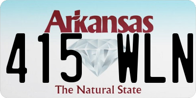 AR license plate 415WLN
