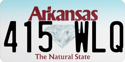 AR license plate 415WLQ