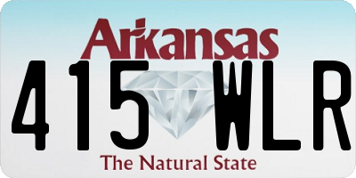 AR license plate 415WLR