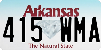 AR license plate 415WMA