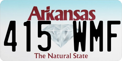 AR license plate 415WMF
