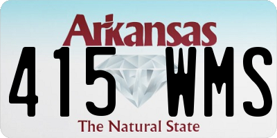AR license plate 415WMS