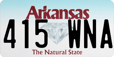 AR license plate 415WNA