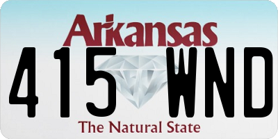 AR license plate 415WND