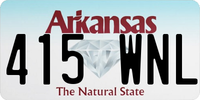 AR license plate 415WNL