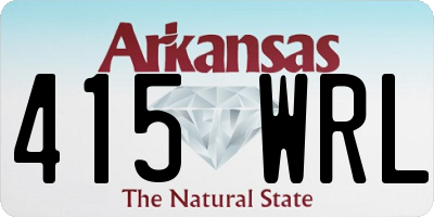 AR license plate 415WRL