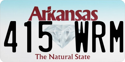 AR license plate 415WRM
