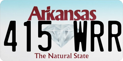 AR license plate 415WRR