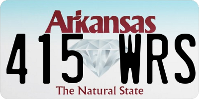 AR license plate 415WRS