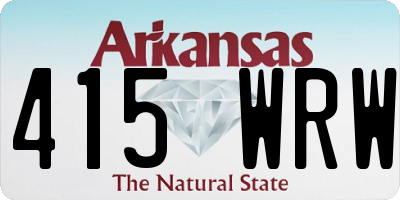 AR license plate 415WRW