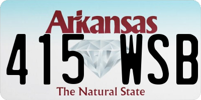 AR license plate 415WSB