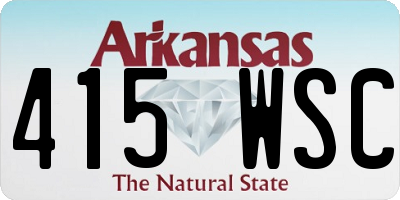 AR license plate 415WSC