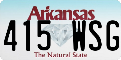 AR license plate 415WSG