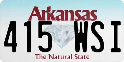 AR license plate 415WSI