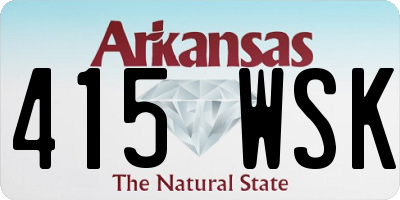 AR license plate 415WSK
