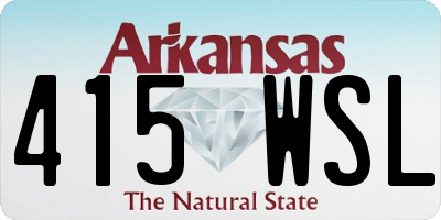 AR license plate 415WSL