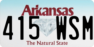 AR license plate 415WSM