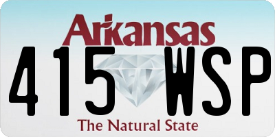AR license plate 415WSP