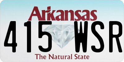 AR license plate 415WSR