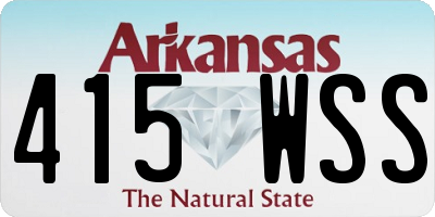 AR license plate 415WSS