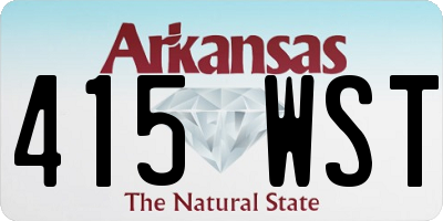 AR license plate 415WST